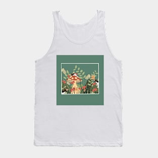 Mushroom Beagle Garden Version Two Tank Top